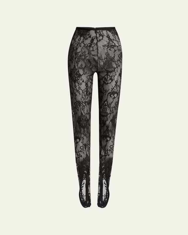 Lace Stirrup Leggings